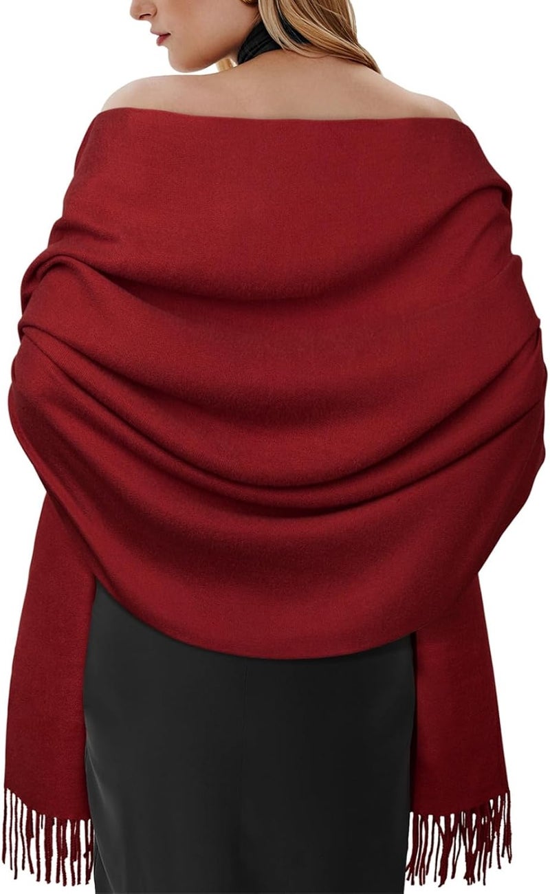 Darller Winter Scarf for Women Pashmina Shawls and Wraps for Evening Dresses Wedding Party Bridesmaid Warm Long Scarves Shawl - Image 1